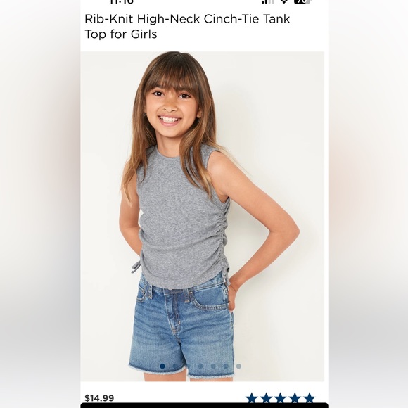 Two Ribbed Girls Tank Tops - Picture 1 of 5